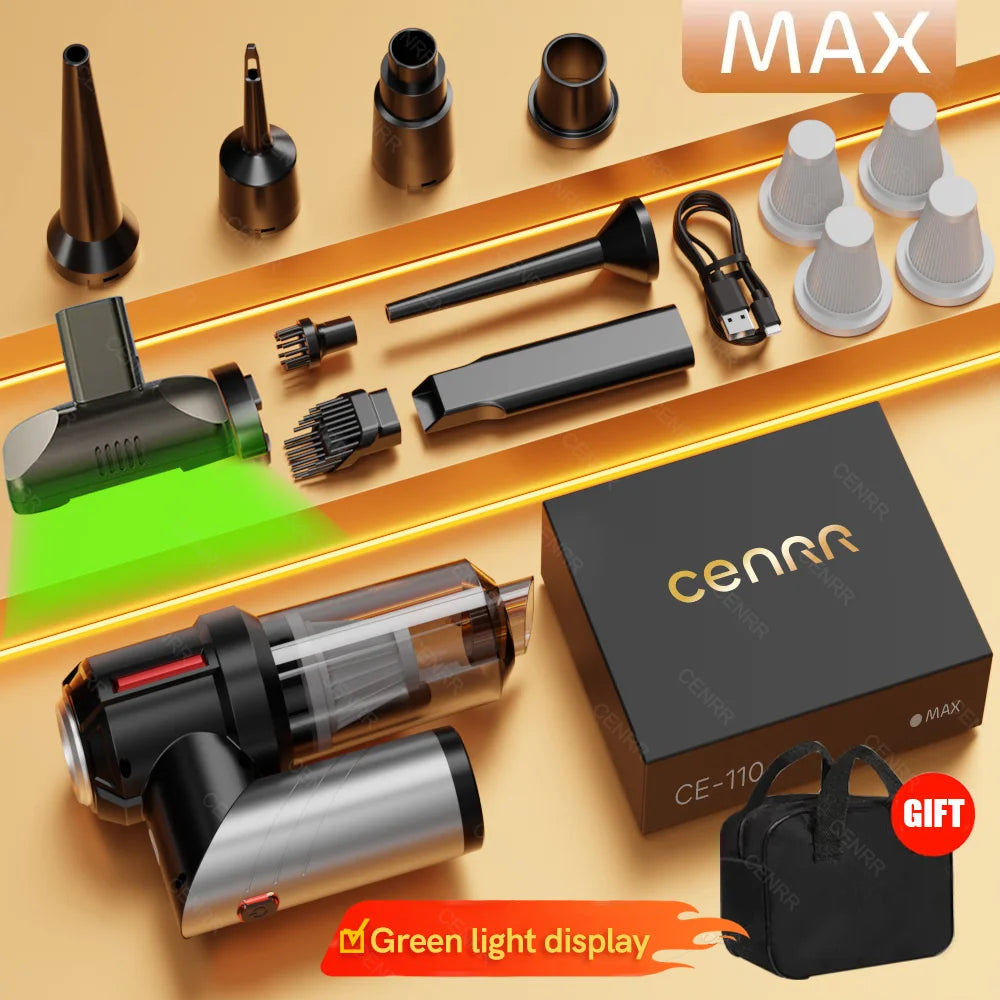 CENRR Car Vacuum Cleaner Mini 998000PA Powerful Cordless Portable Vacuum Cleaner for Home Appliance Handheld Blower Car Cleaner